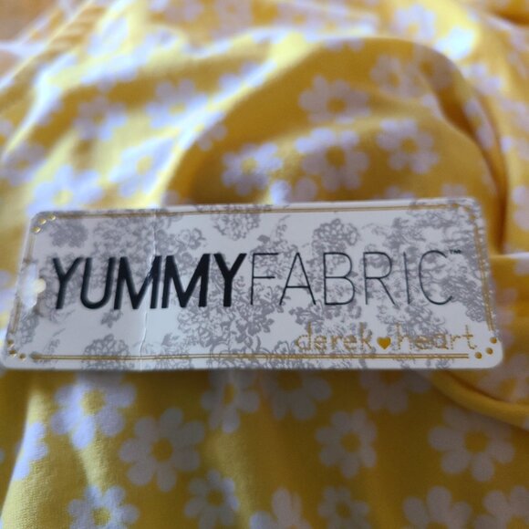 DEREK HEART JUNIORS 2X YELLOW SUPER SOFT&YUMMY COMFY V-NECK PULLOVER MIDI DRESS - Picture 3 of 10